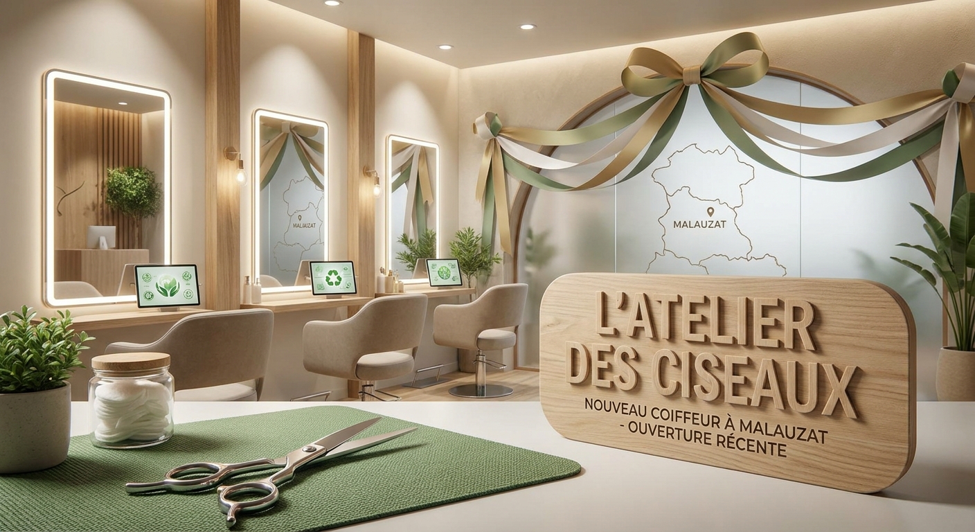 Coiffeur à Malauzat : L'Atelier des Ciseaux ouvre ses portes